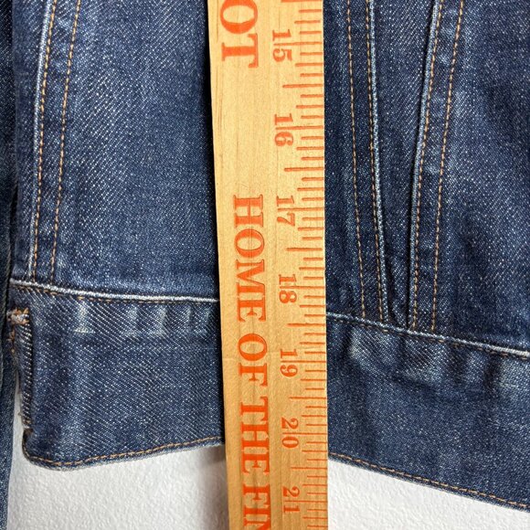 Vintage Gap Womens Stretch Denim Jacket Medium Y2K Trucker - Picture 5 of 7